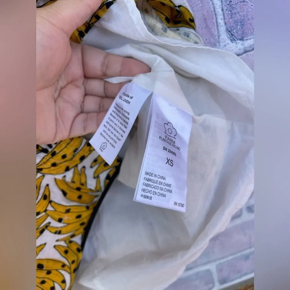 FARM RIO Spotted Bananas Cross-Back Mini Dress XS - Picture 12 of 17